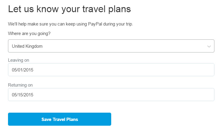 paypal travel booking