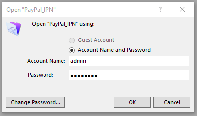 FileMaker PayPal IPN Login