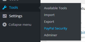 PayPal Security WordPress Settings
