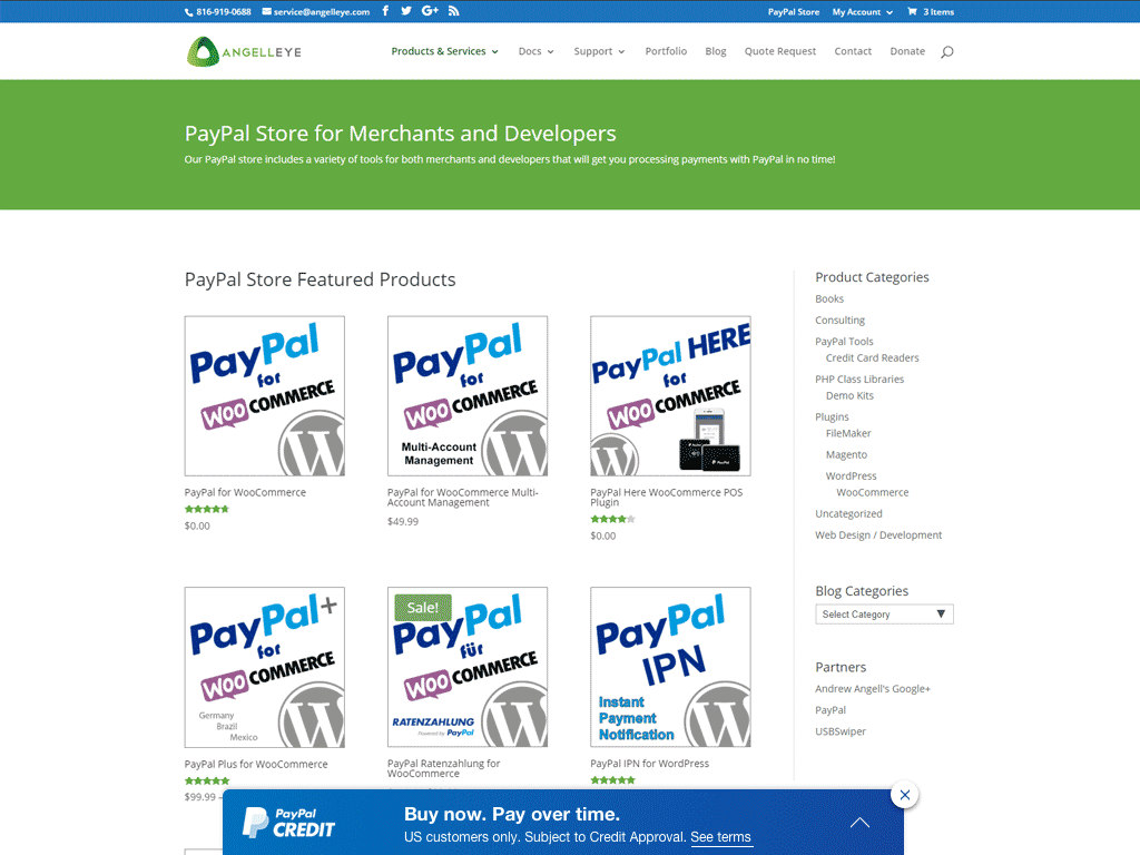 PayPal Credit Banner Ad