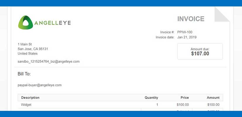 Create an Invoice On PayPal