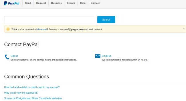 PayPal Contact