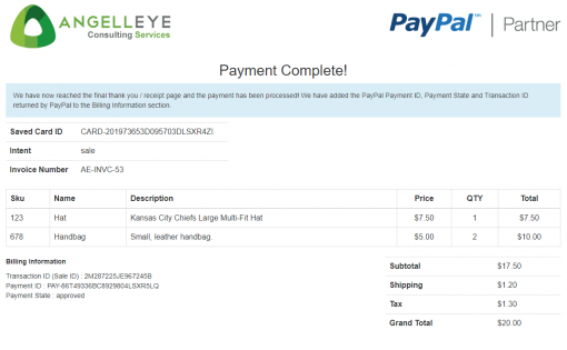 PayPal Saved Credit Card Vault Token Payment Reference Transaction PHP REST Demo Kit Complete