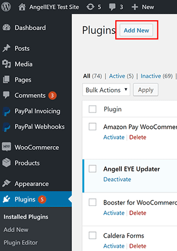 WordPress Plugin Add New