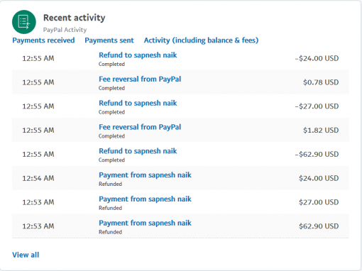PayPal Refund