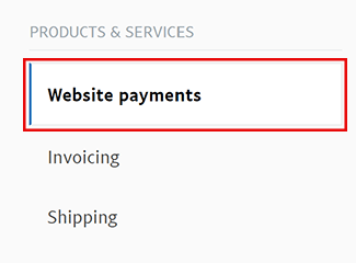 PayPal Website Payments Settings