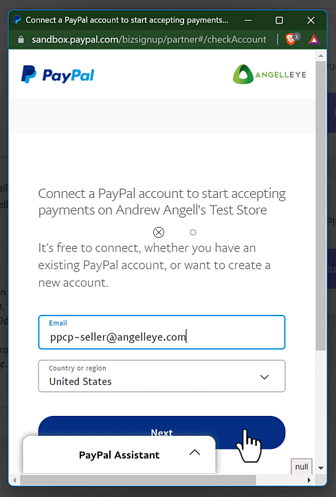 PayPal Onboarding Email